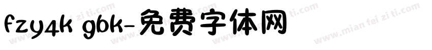 fzy4k gbk字体转换